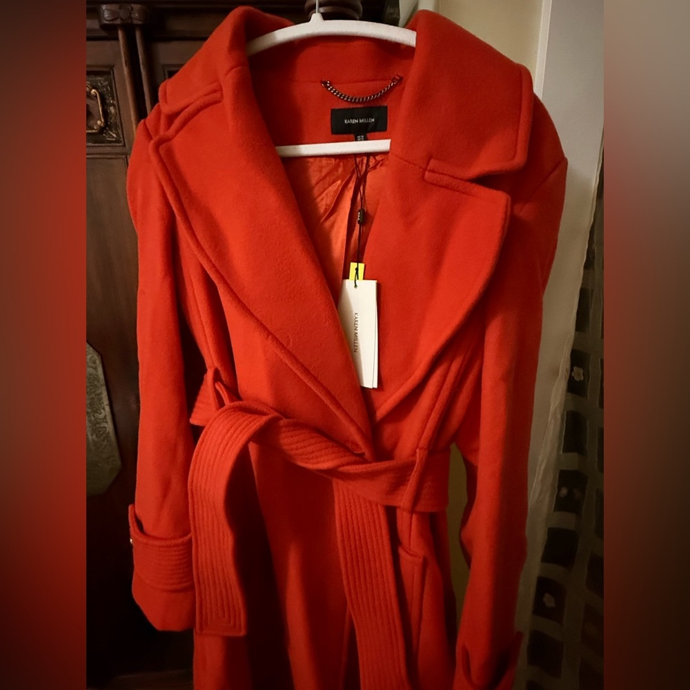 Karen Millen Wool trench coat size: US 12